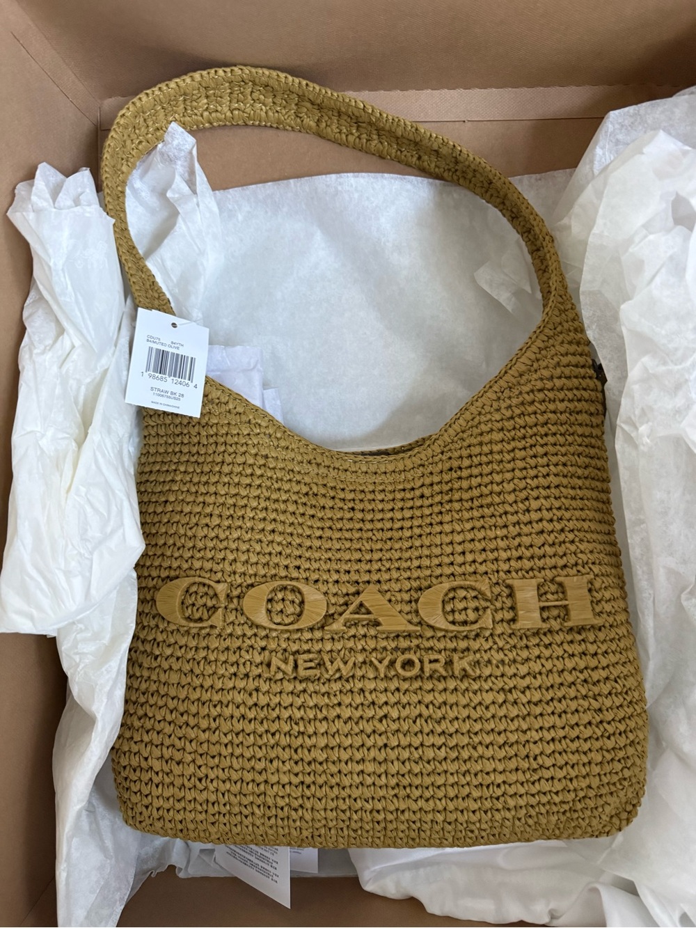 Coach Brooklyn 28 Shoulder Bag in Muted Olive - Picture 5 of 5